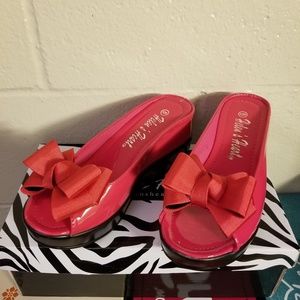 [Out of Business SALE Women's Shoes] Fuchsia Bow